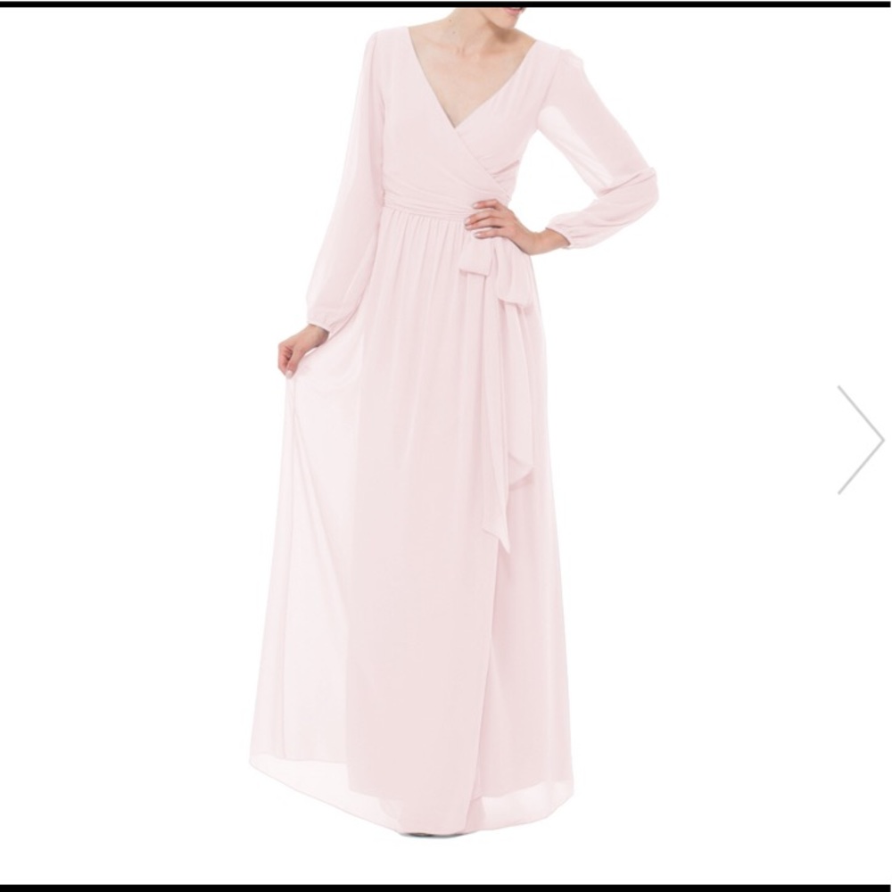 Joanna August Long Blush Wrap Dress